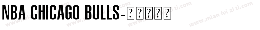 NBA Chicago Bulls字体转换